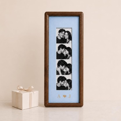 Personalized Couple Photo Strip Frame – Custom Memory Keepsake