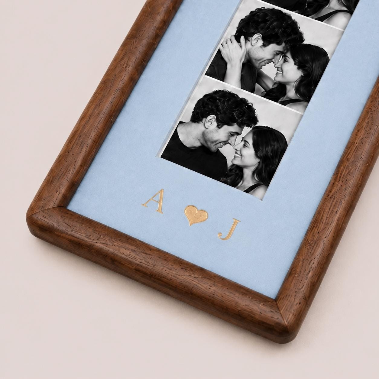 Personalized Couple Photo Strip Frame – Custom Memory Keepsake