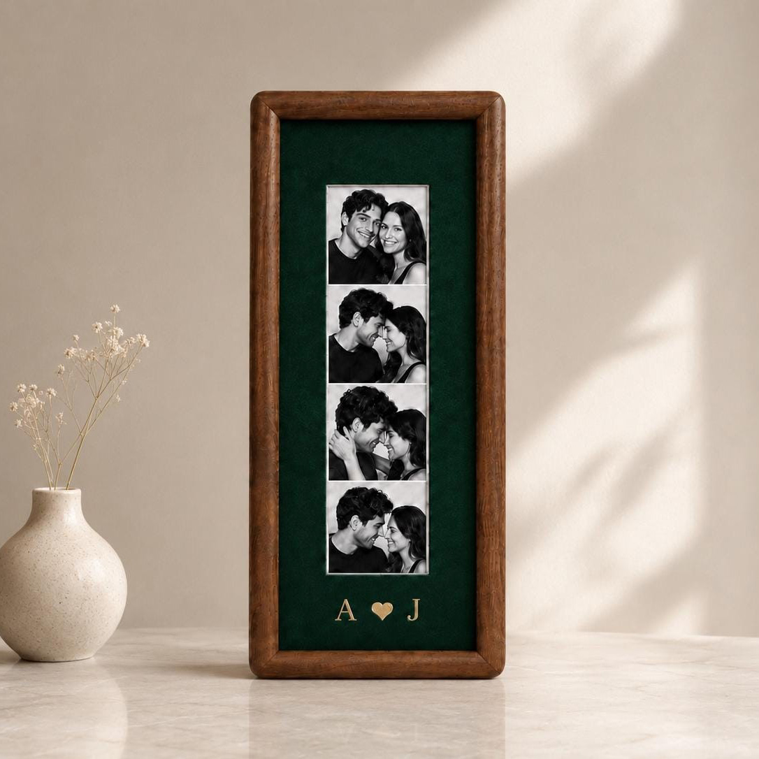 Personalized Couple Photo Strip Frame – Custom Memory Keepsake