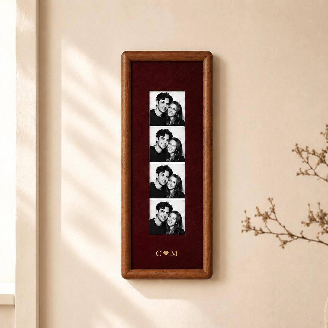 Personalized Couple Photo Strip Frame – Custom Memory Keepsake