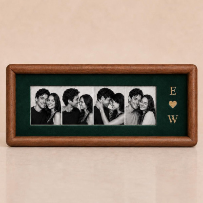 Personalized Couple Photo Strip Frame – Custom Memory Keepsake