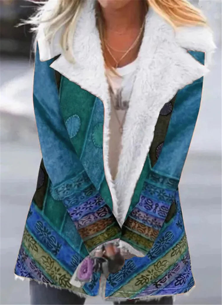 Vintage Print Coat.
