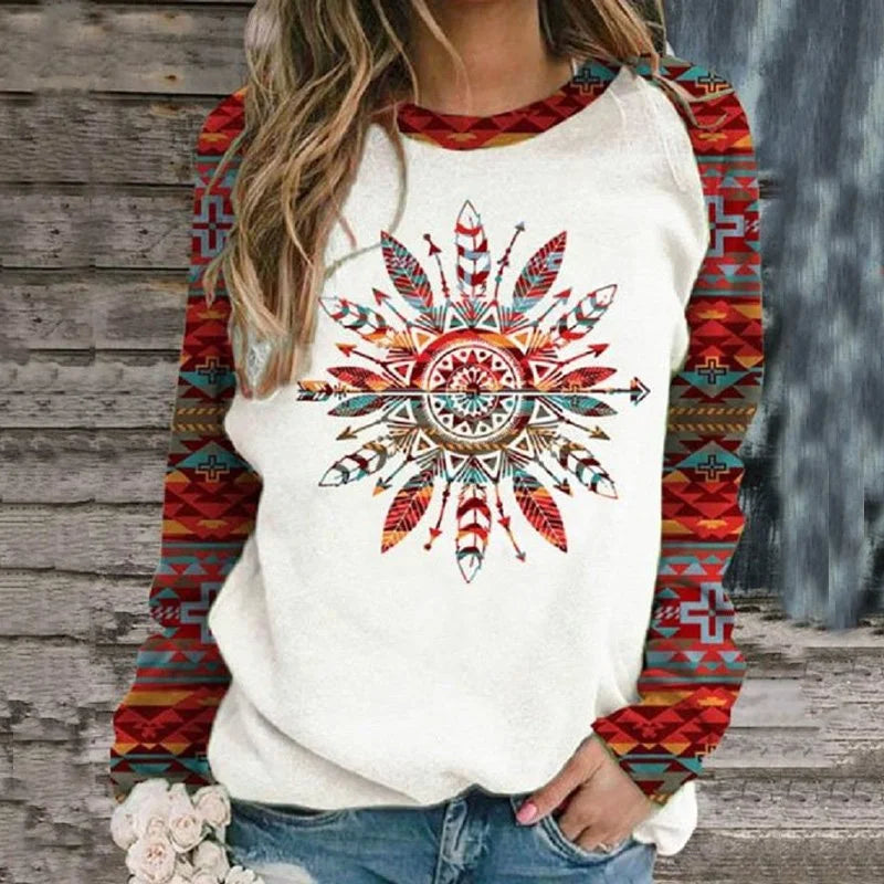 fashion tie dyed long sleeved sportswear