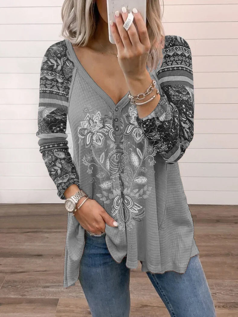 Women's Western Floral Tee Shirt.