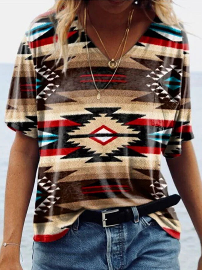Short-Sleeved Printed T-Shirt.
