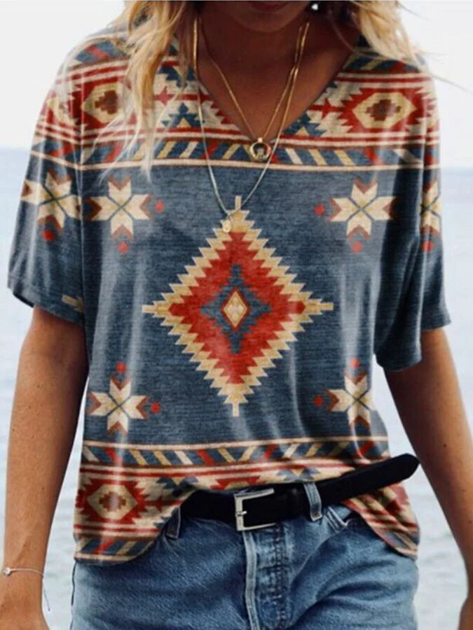 Short-Sleeved Printed T-Shirt.