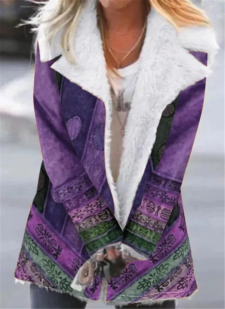 Vintage Print Coat.