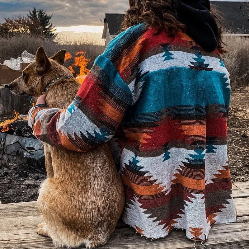 Vintage Western Style Tribal Outerwear