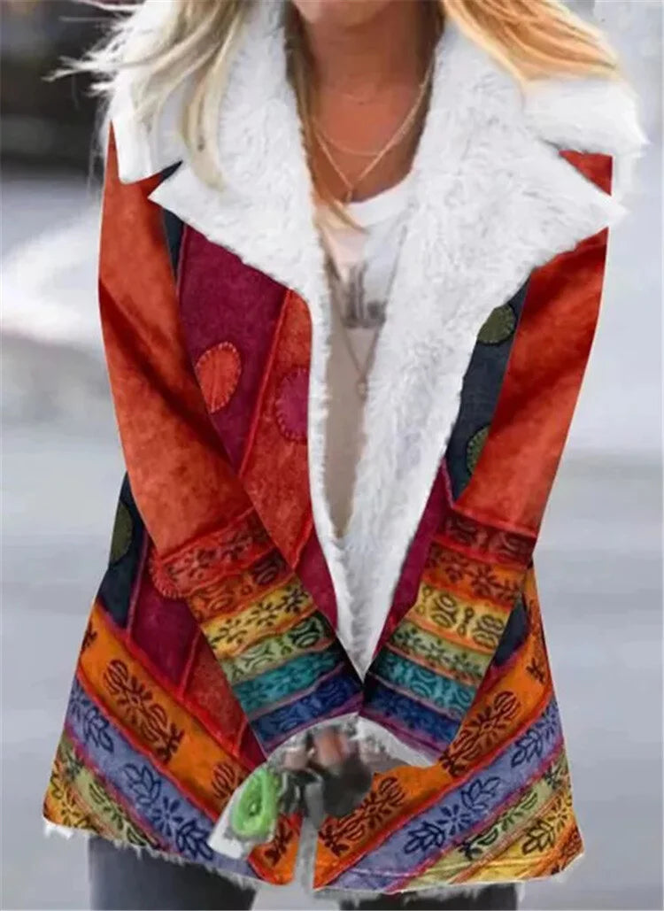 Vintage Print Coat.