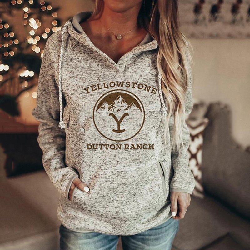 Custom Casual loose print Hoodie