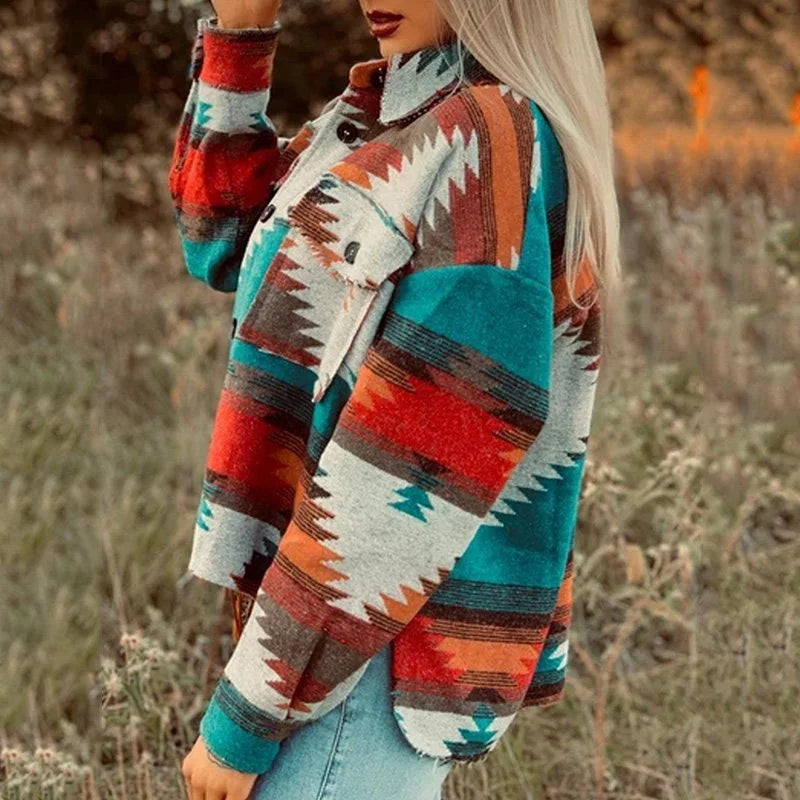 Vintage Western Style Tribal Outerwear