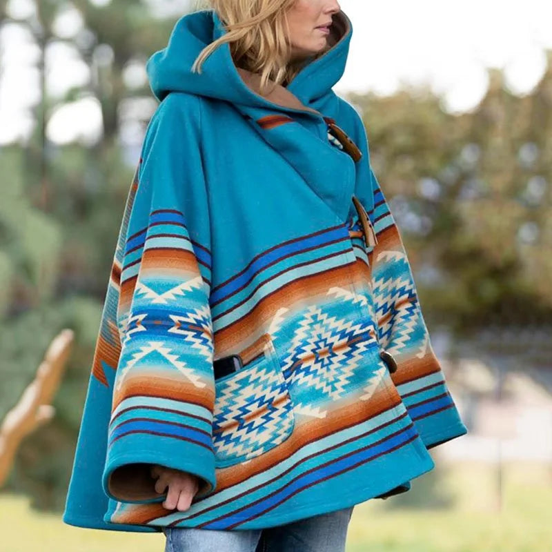 fashion casual splicing blue coat