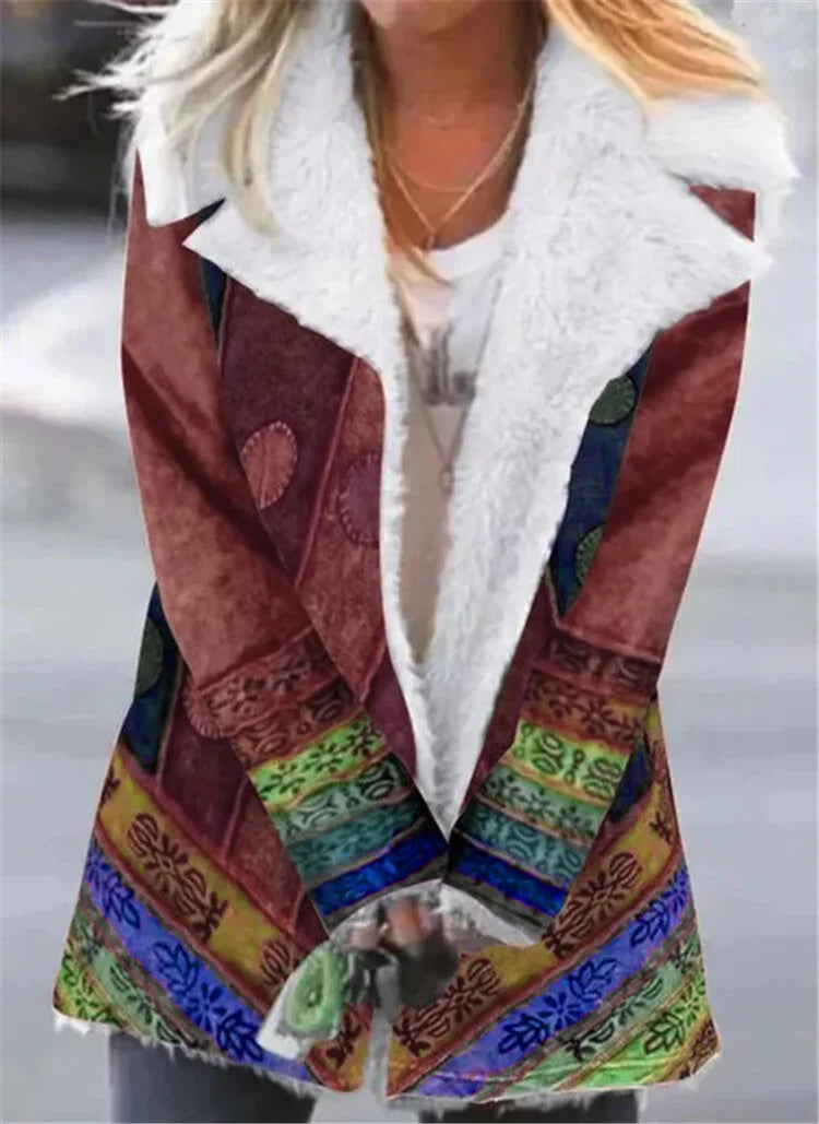 Vintage Print Coat.