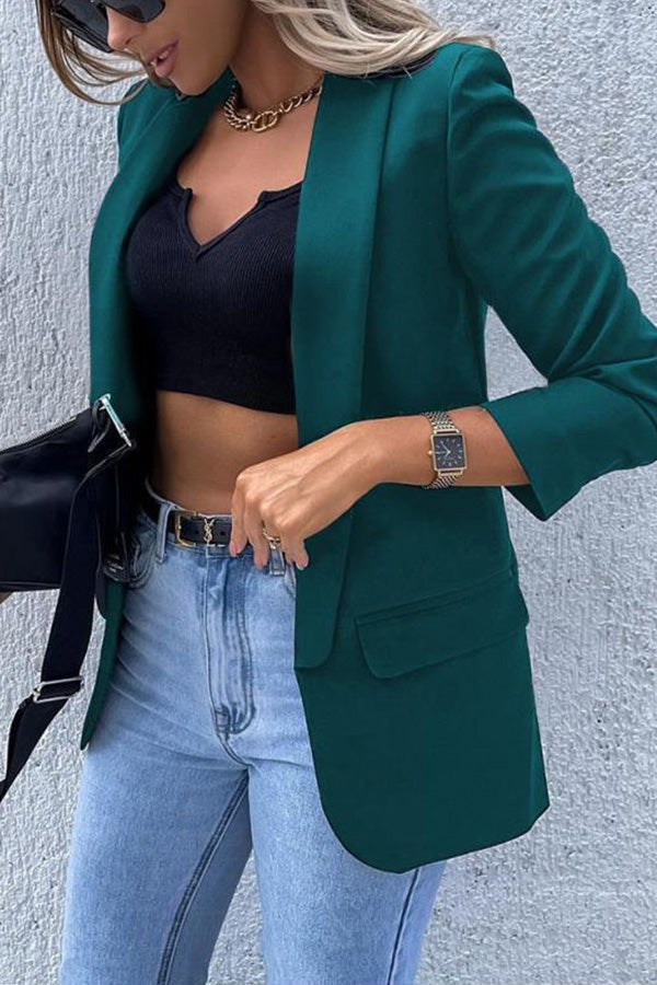 Autumn and winter single-piece long-sleeved spring and autumn blazer