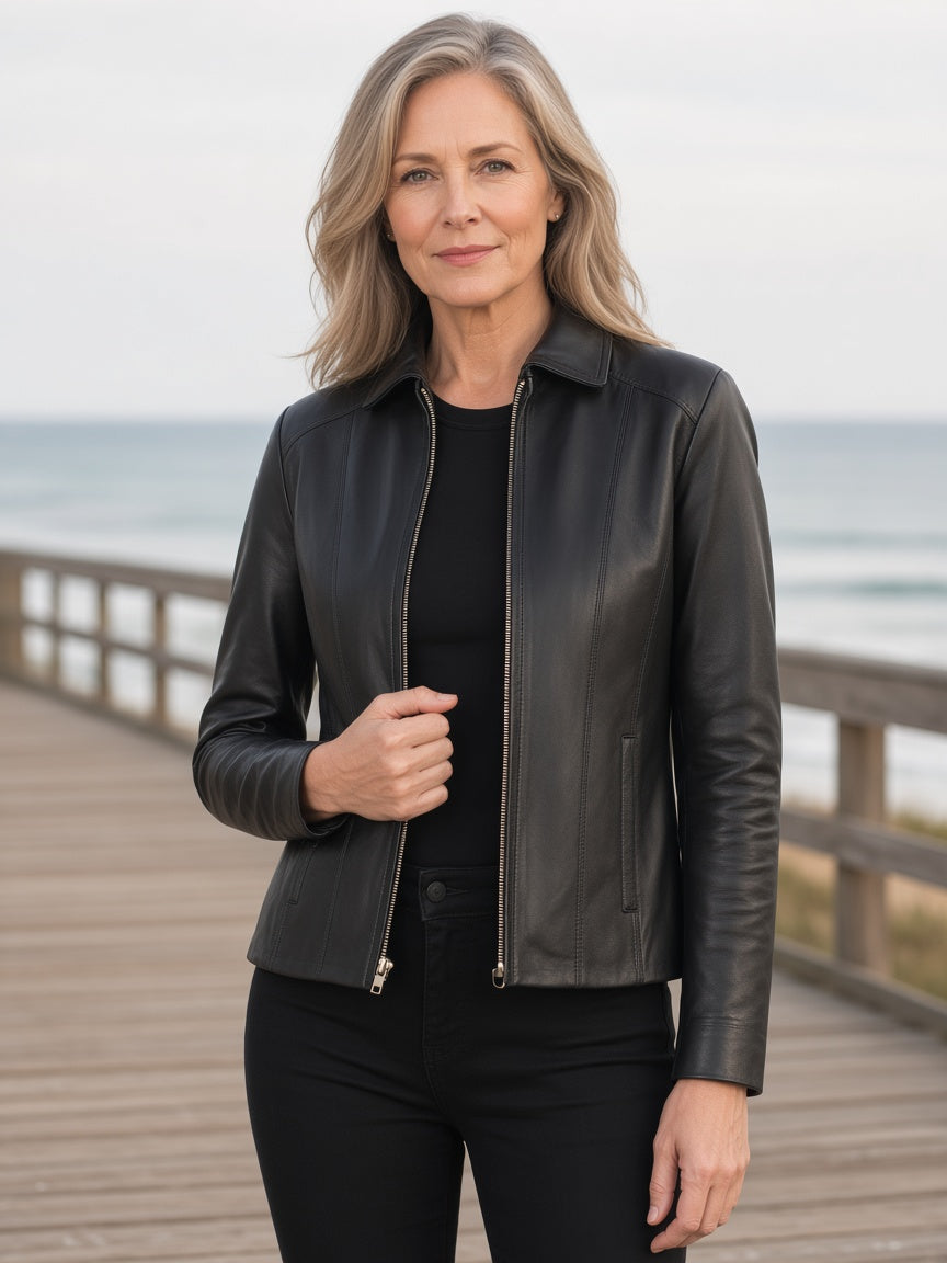 Colette Black Leather Jacket