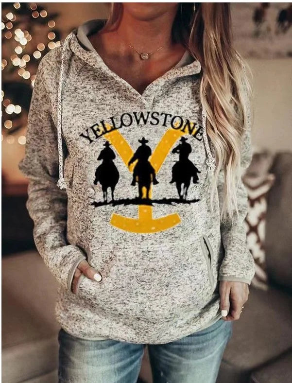 Custom Casual loose print Hoodie