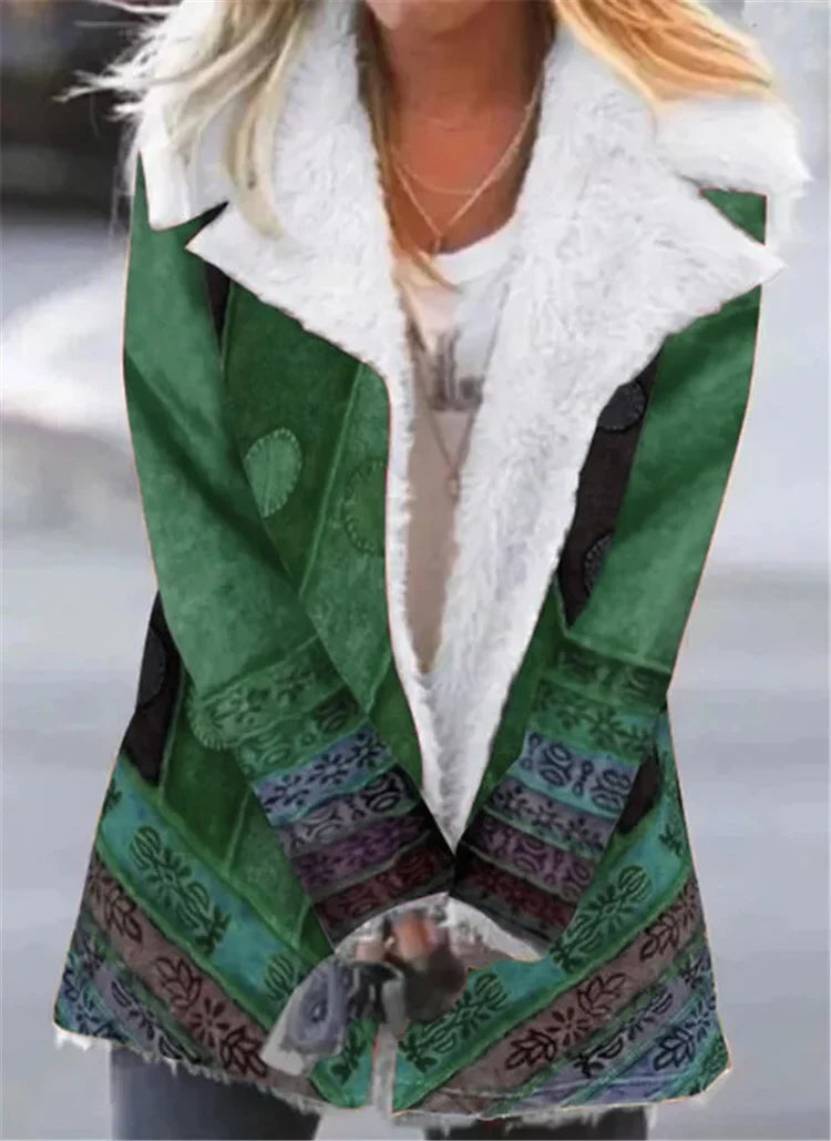Vintage Print Coat.