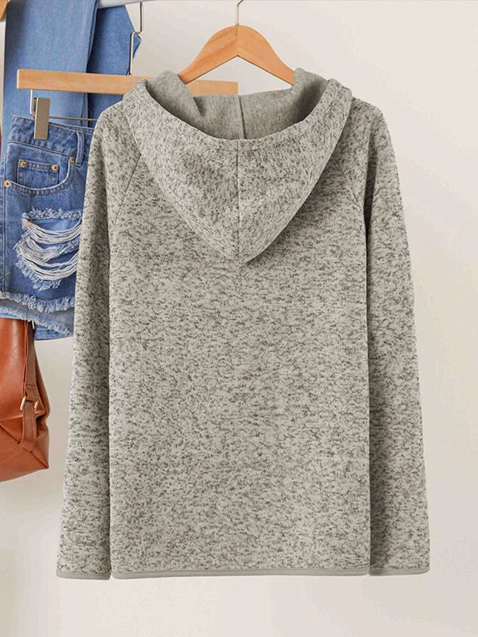 Women's Floral Horse Print Casual Hoodie.