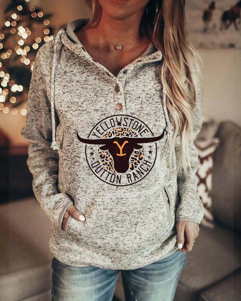 Custom Vintage printed Hoodie Sweatshirt