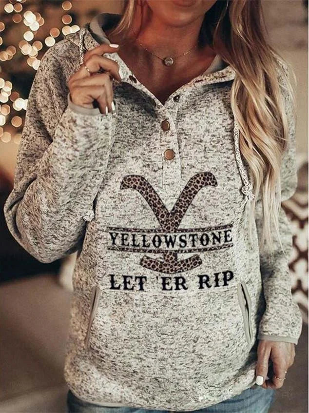 Custom Loose casual color block printed long sleeved Hoodie