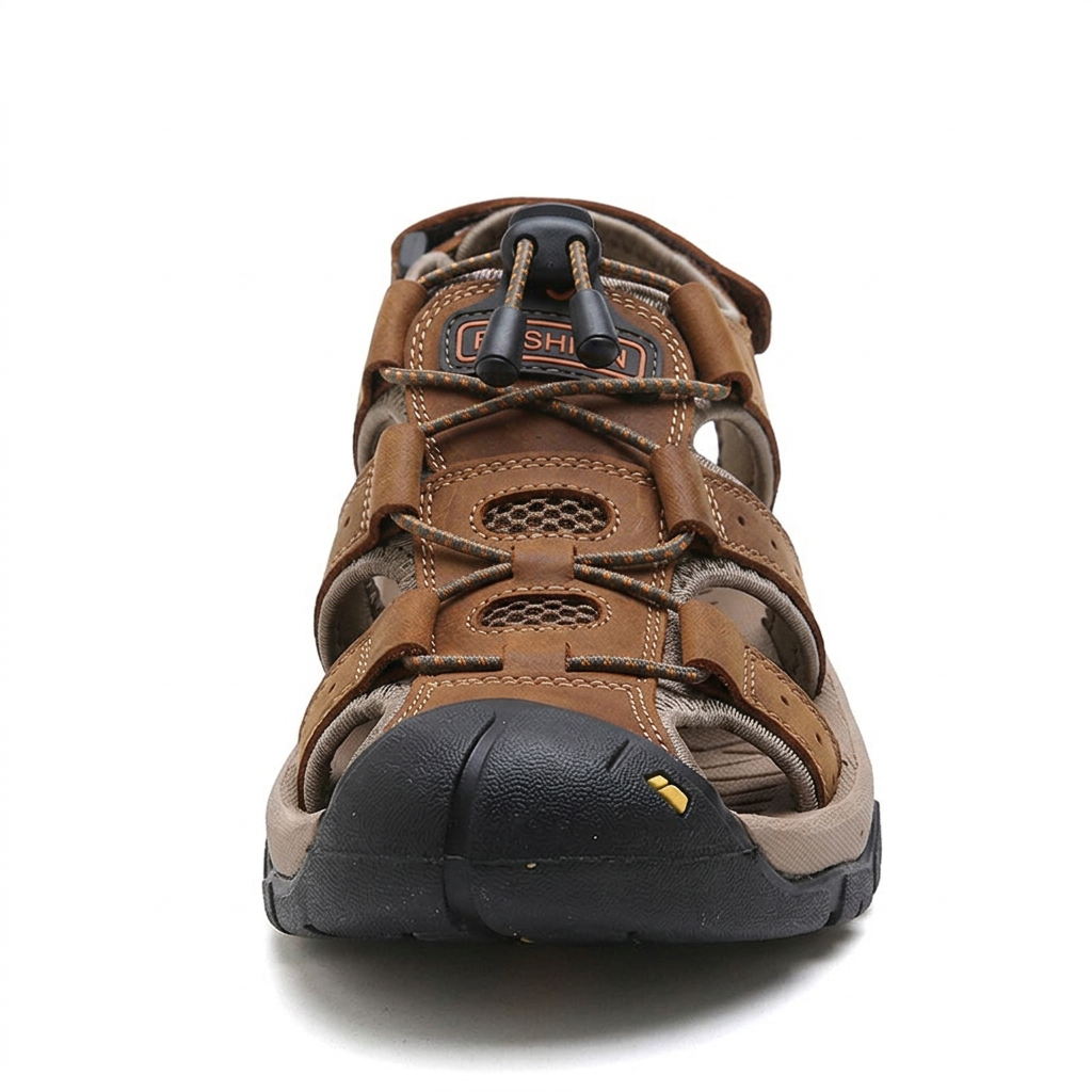 Fisherman Mens Sandals Outdoor Comfort Memory Foam Sandals for Men