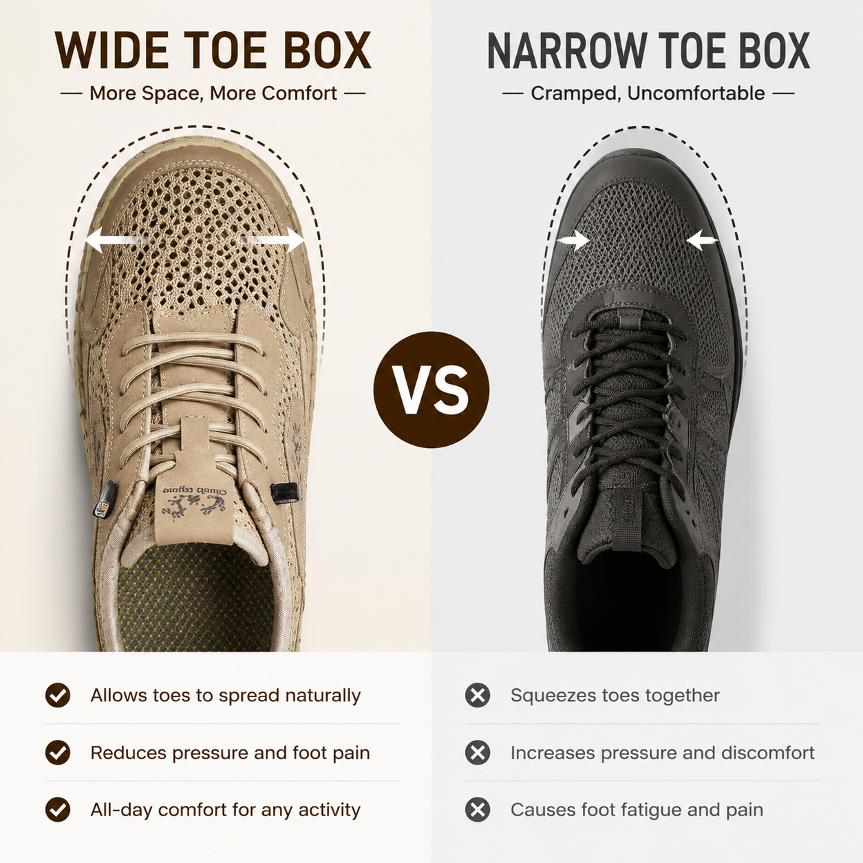 Men’s Breathable Orthopedics Comfort Walking Shoes