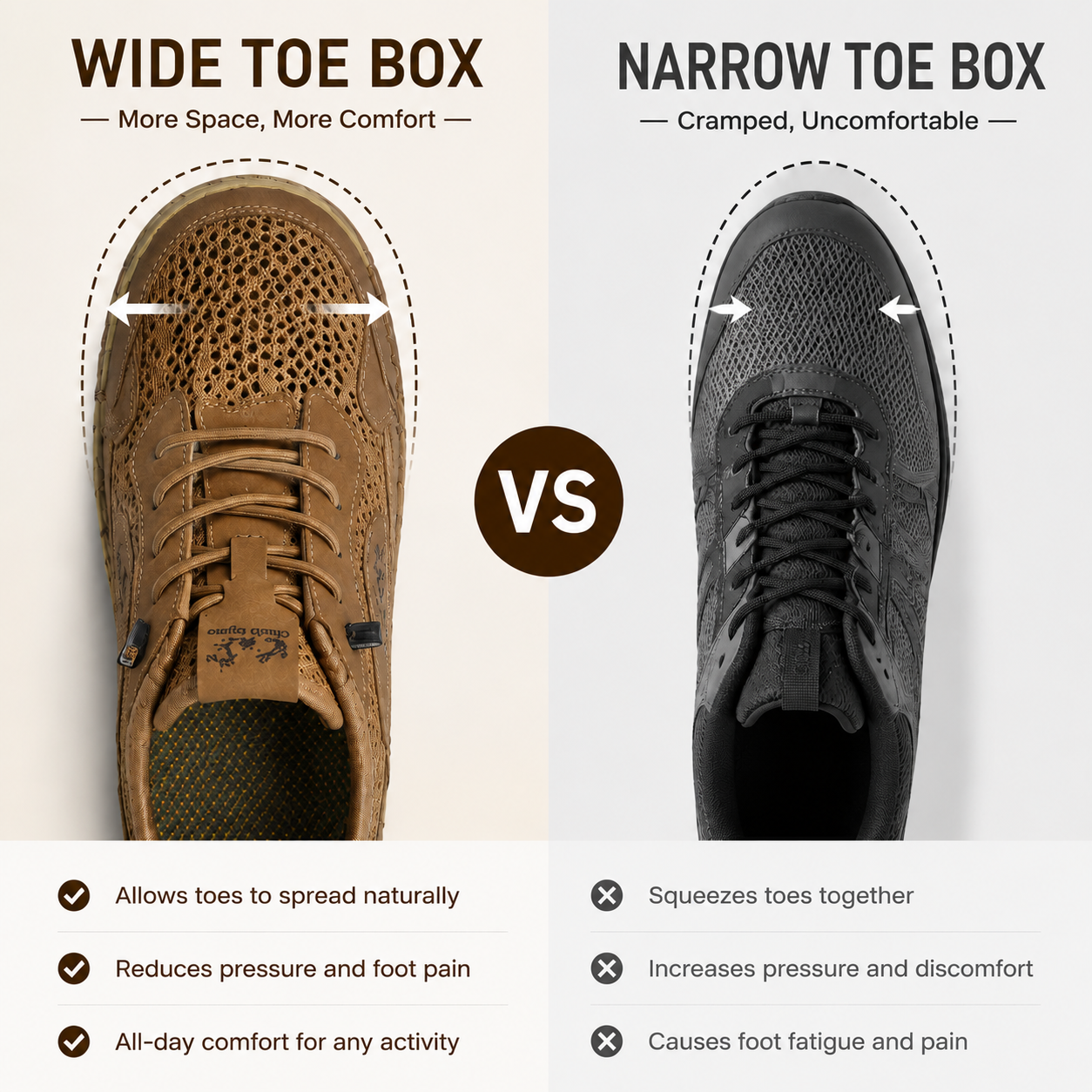 Men’s Breathable Orthopedics Comfort Walking Shoes