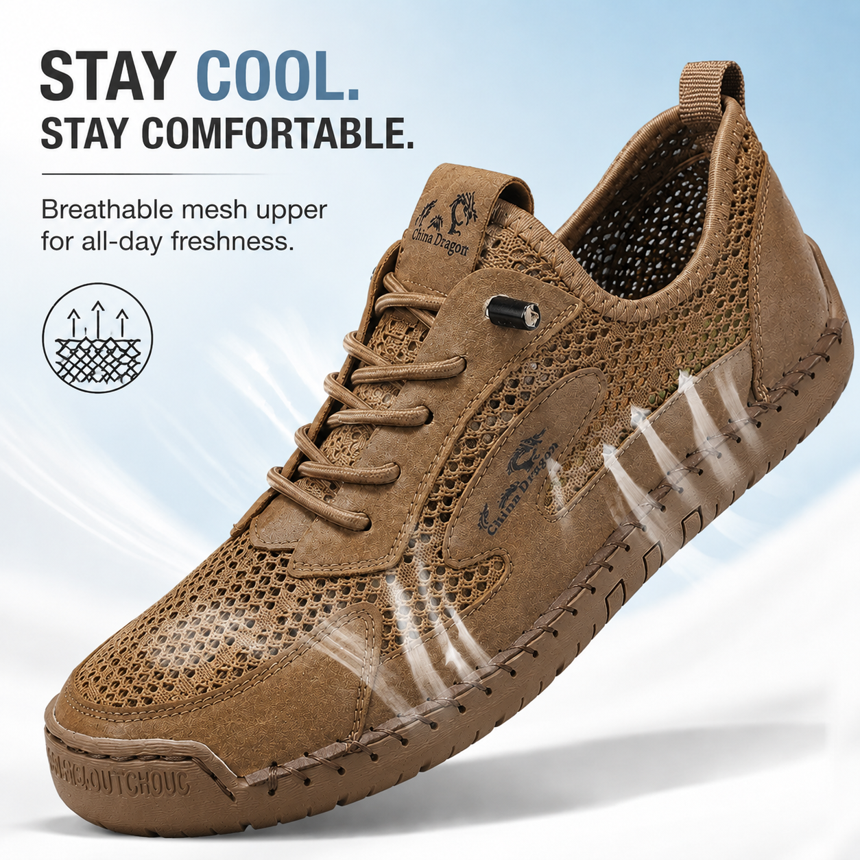 Men’s Breathable Orthopedics Comfort Walking Shoes