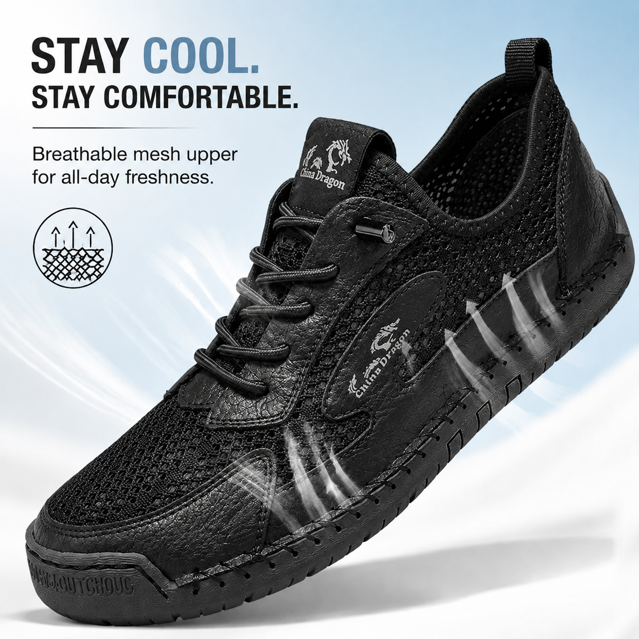 Men’s Breathable Orthopedics Comfort Walking Shoes