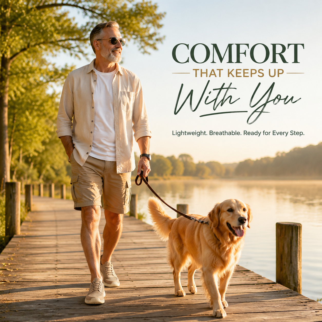 Men’s Breathable Orthopedics Comfort Walking Shoes