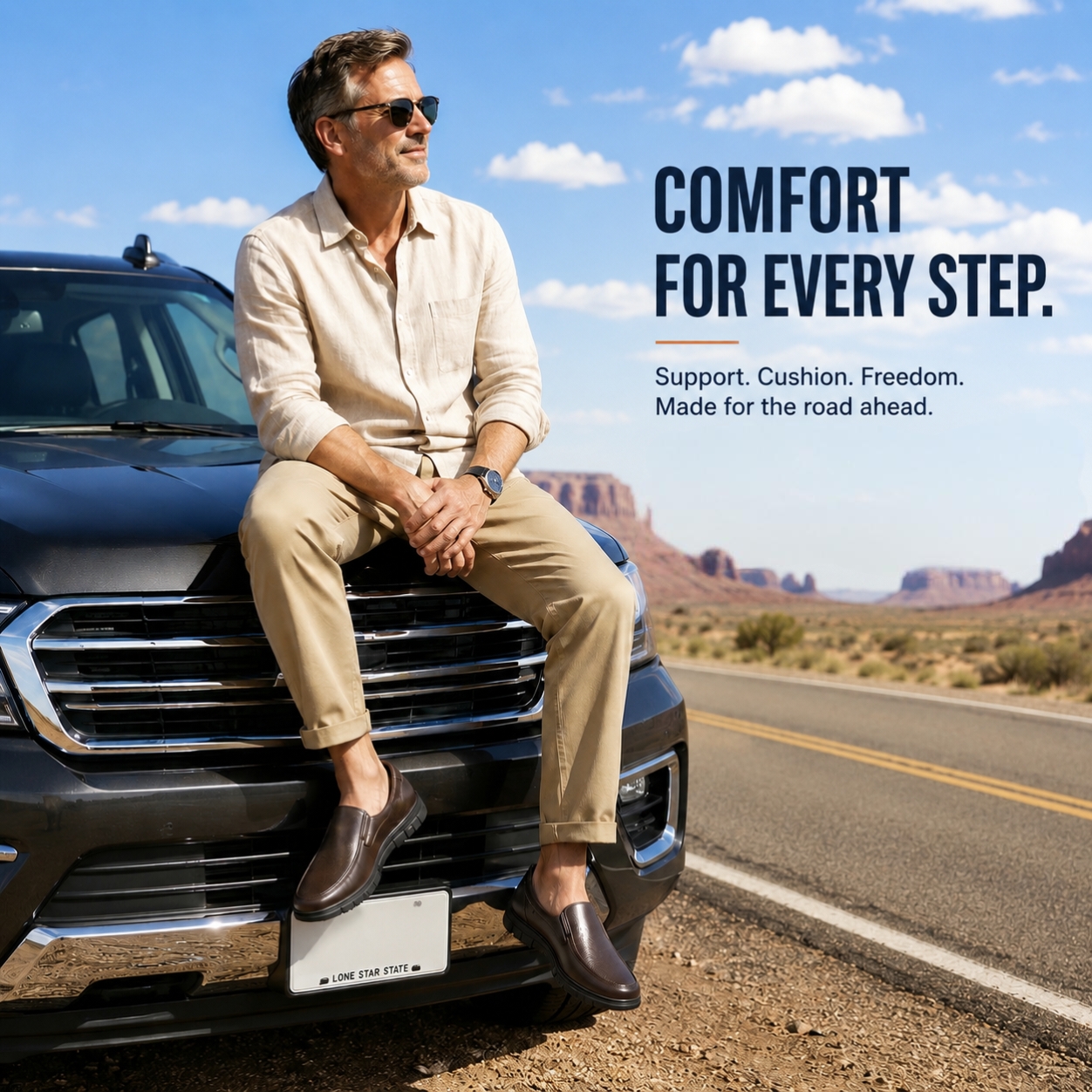 Men’s Arch Support Loafers – Easy Slip-On Comfort Shoes for Everyday Walking