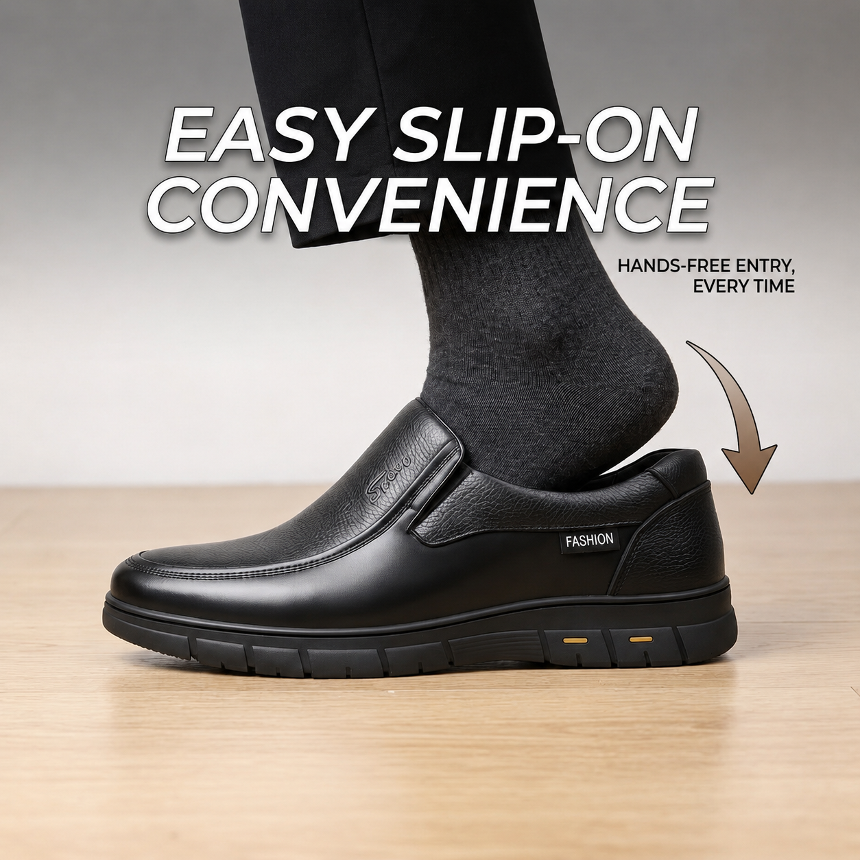 Men’s Arch Support Loafers – Easy Slip-On Comfort Shoes for Everyday Walking