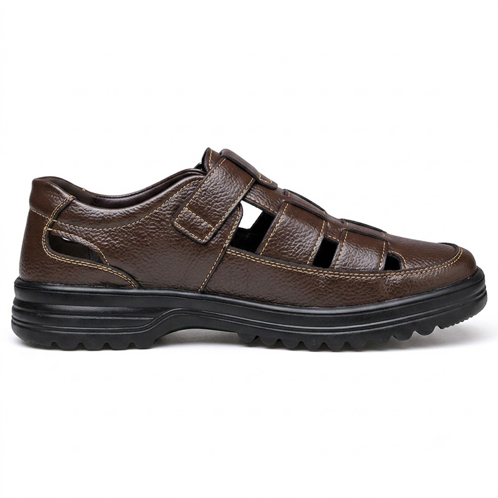 Men's Genuine Leather Comfort Walking Sandals
