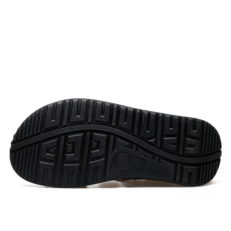 COMFYMORE® Men's Genuine Leather Adjustable Comfort Walking Sandals