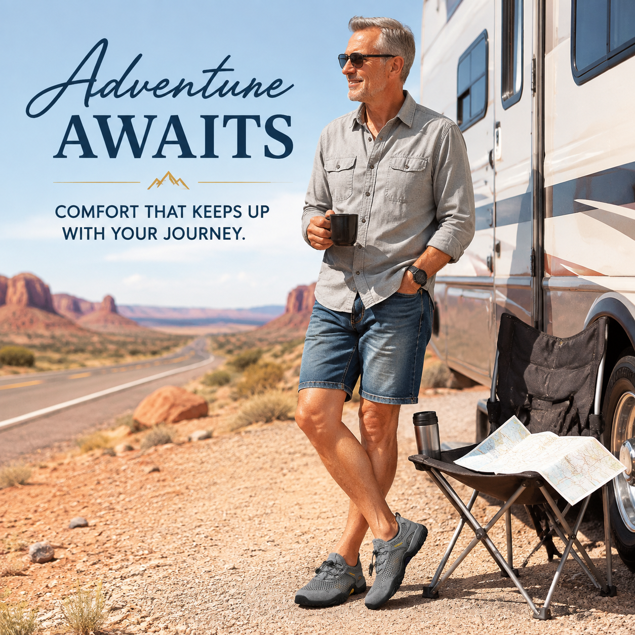 Men's Lightweight Walking Shoes – Breathable Comfort Sneakers Built for All-Day Adventures