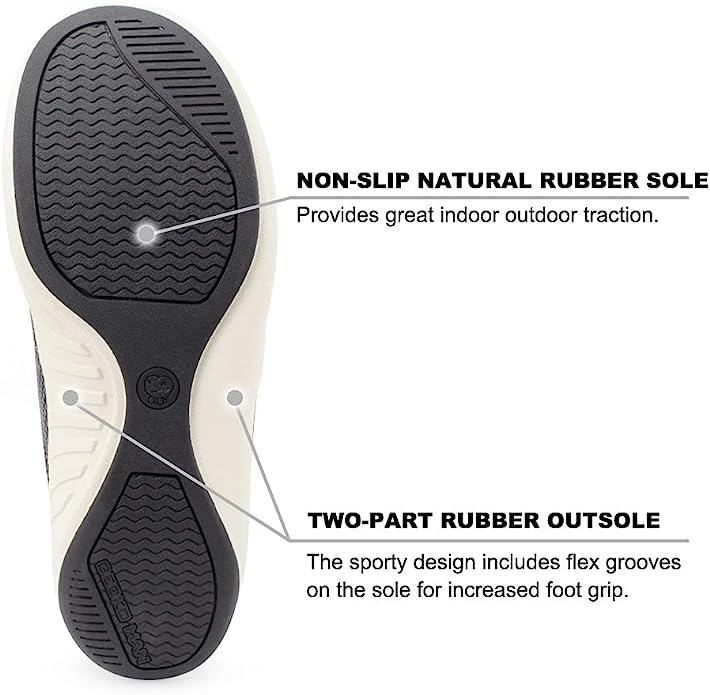 Mens Comfort Breathable Arch Support Casual Slip On Canvas Slippers