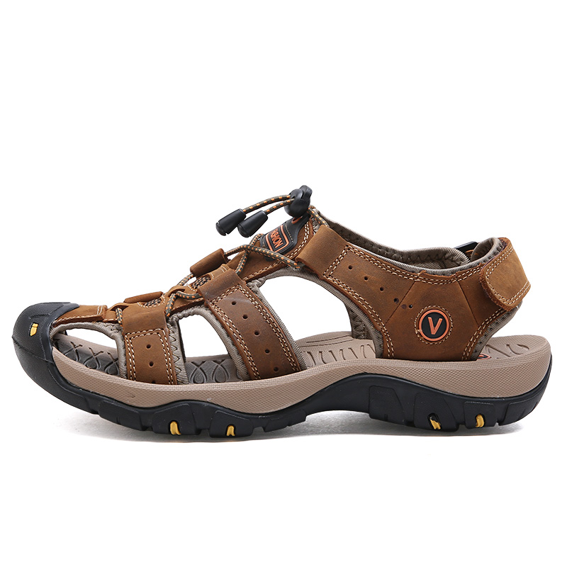 Fisherman Mens Sandals Outdoor Comfort Memory Foam Sandals for Men