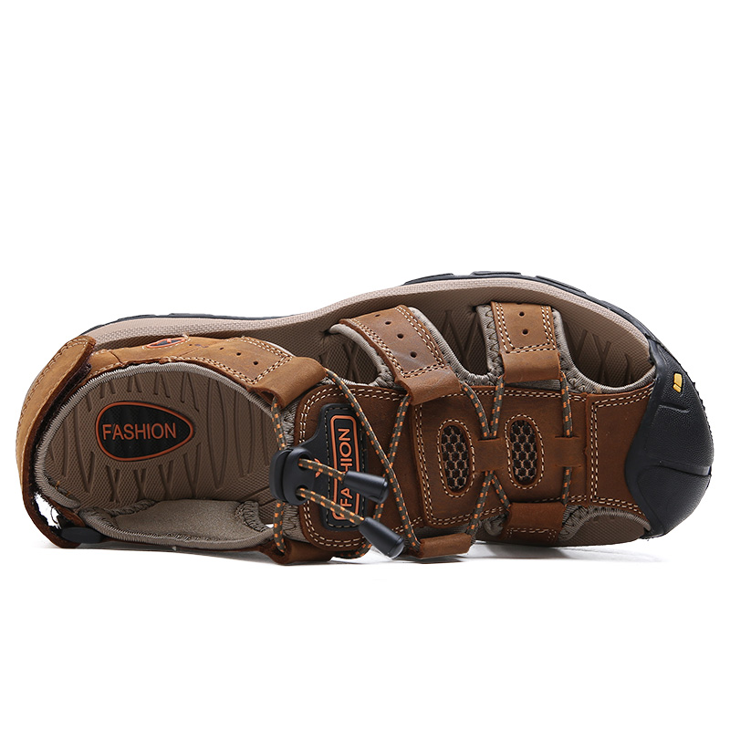 Fisherman Mens Sandals Outdoor Comfort Memory Foam Sandals for Men
