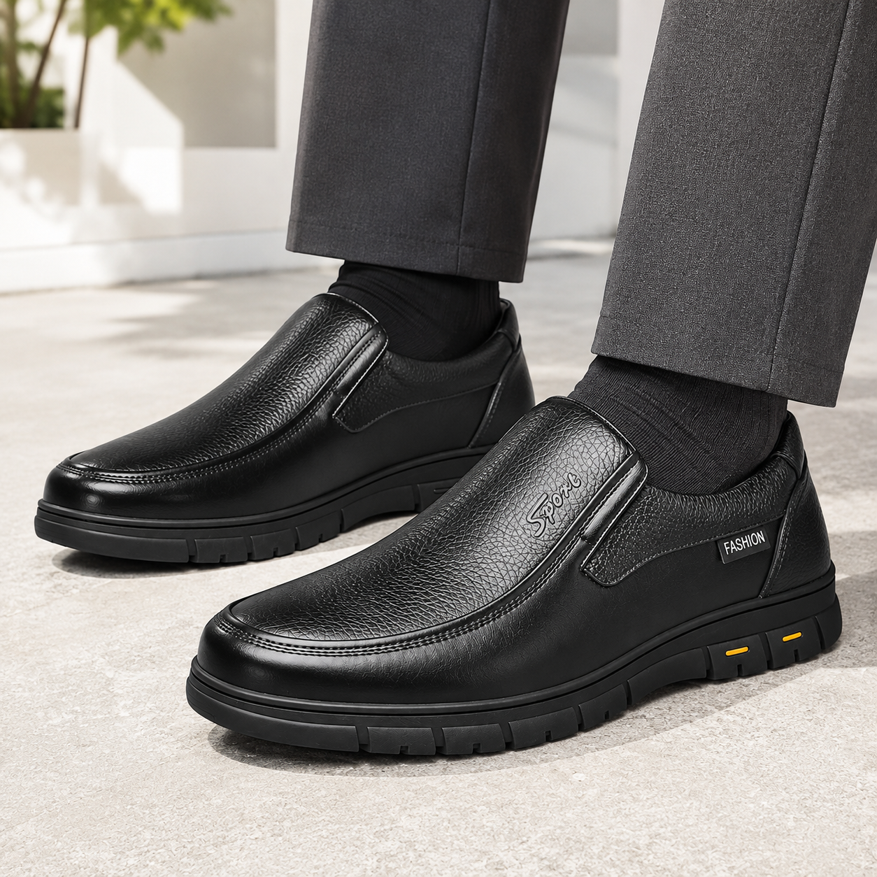 Men’s Arch Support Loafers – Easy Slip-On Comfort Shoes for Everyday Walking