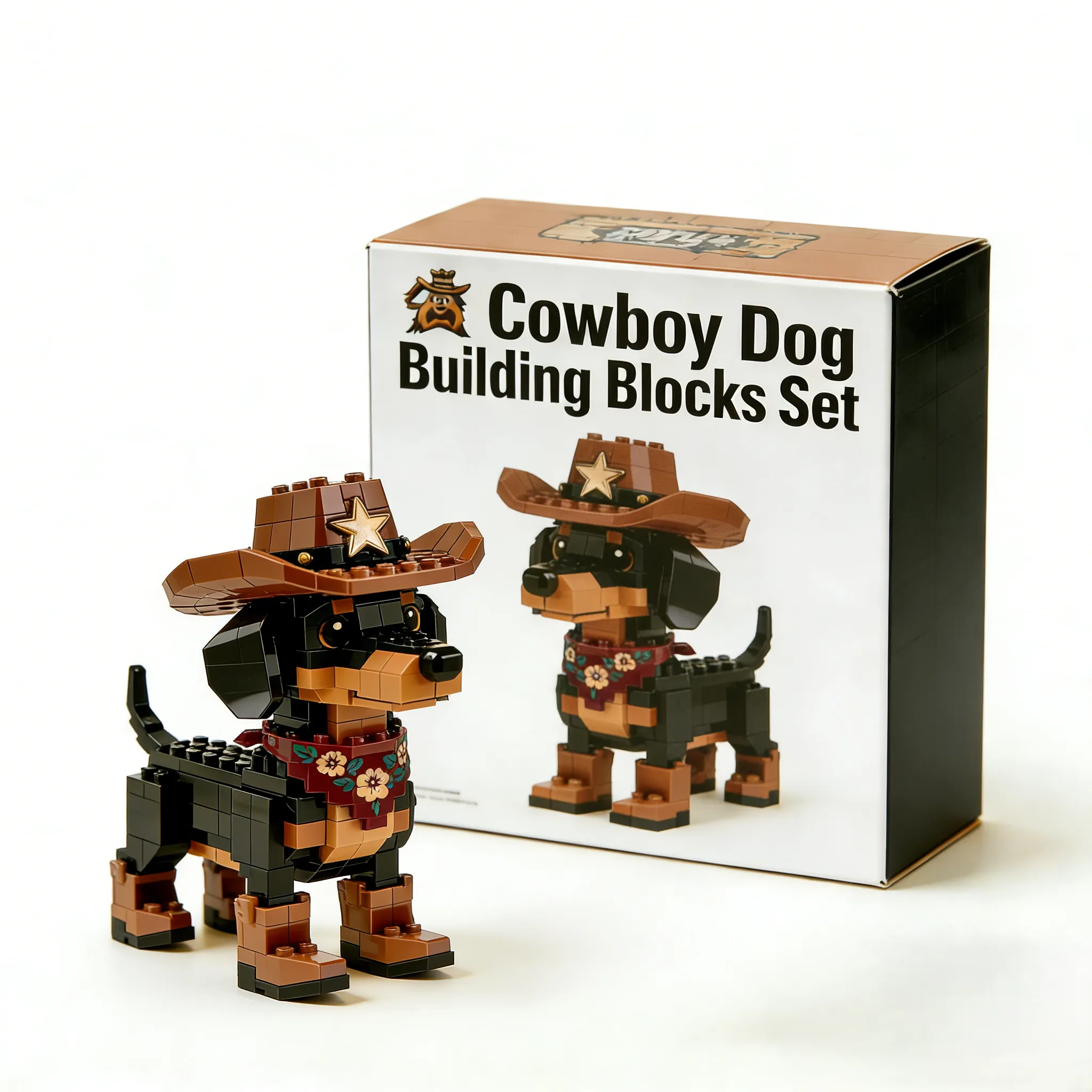 Cowboy Dachshund Building Blocks Set-Limited Edition🐶