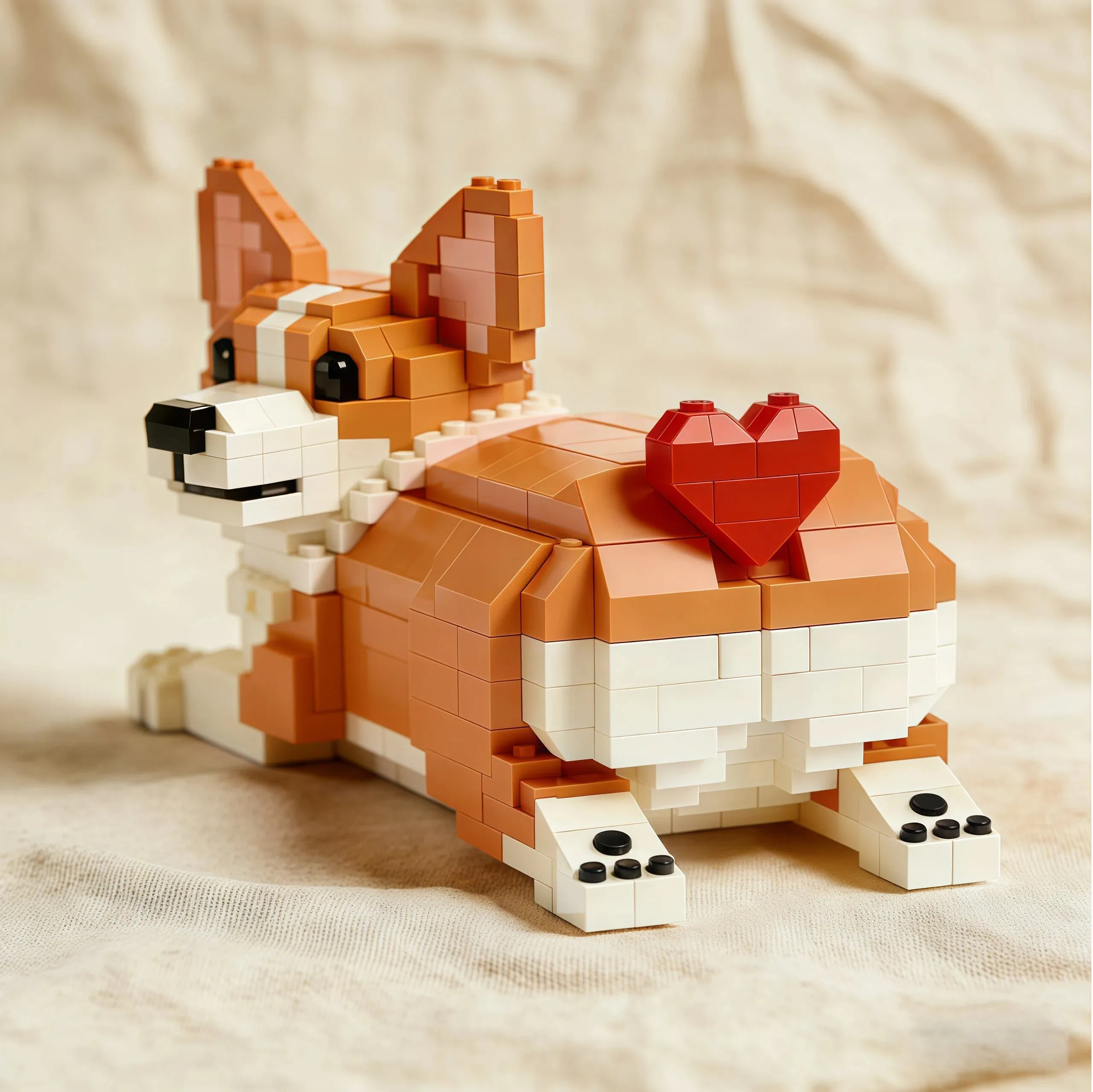 🐶Love Corgi Brick Set – Collector’s Build for Corgi Lovers