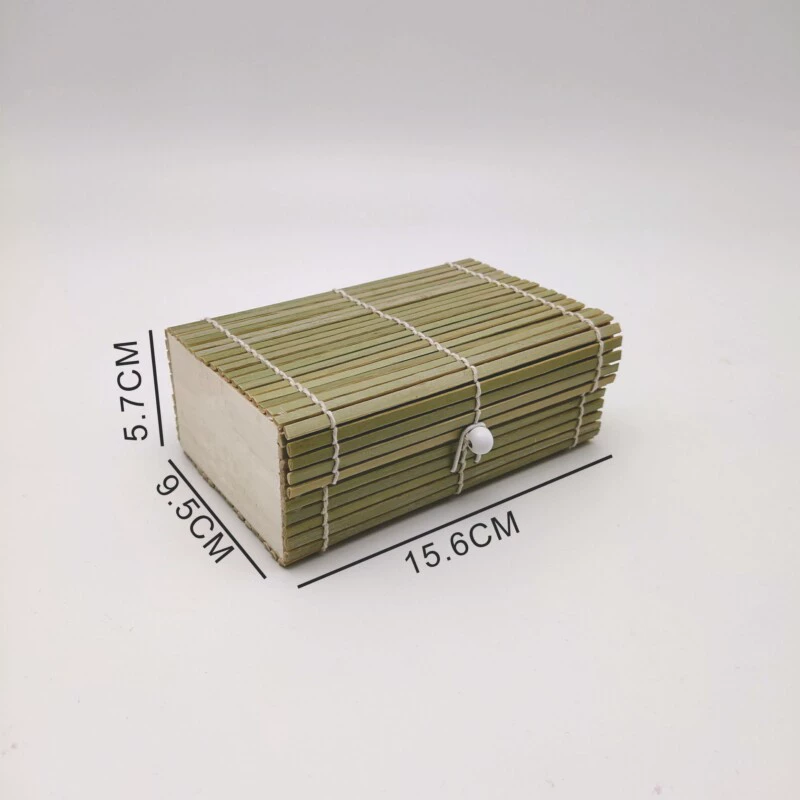 竹制环保健康茶叶食品包装盒寿司盒礼品盒竹帘便当盒