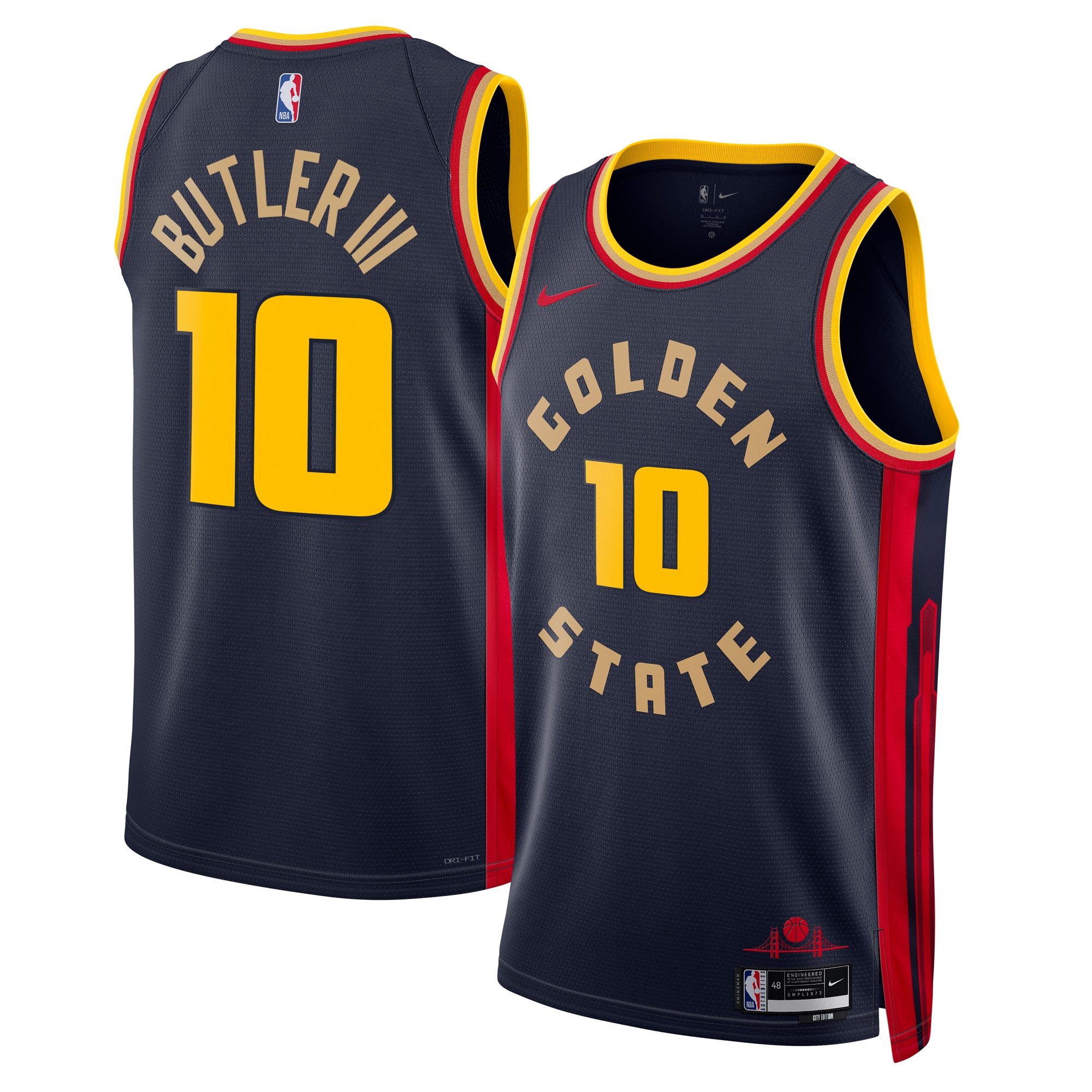 Men's Golden State Warriors Navy Edition City Swingman Basketball Jersey – Jimmy Butler