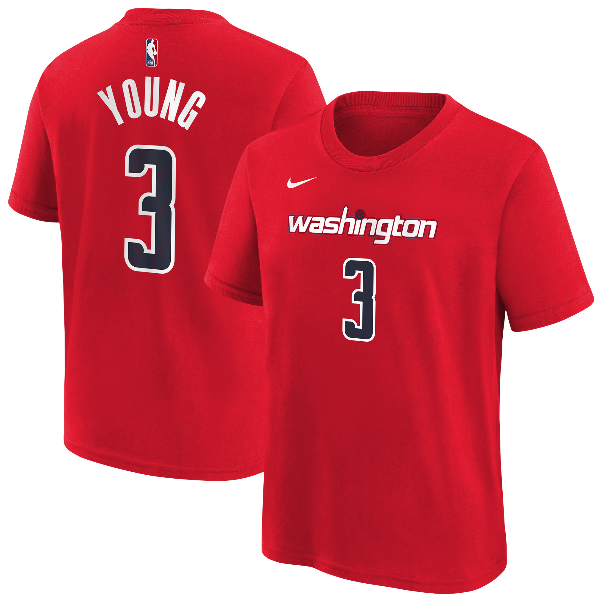 Men's Washington Wizards Red Name Number Tee – Trae Young