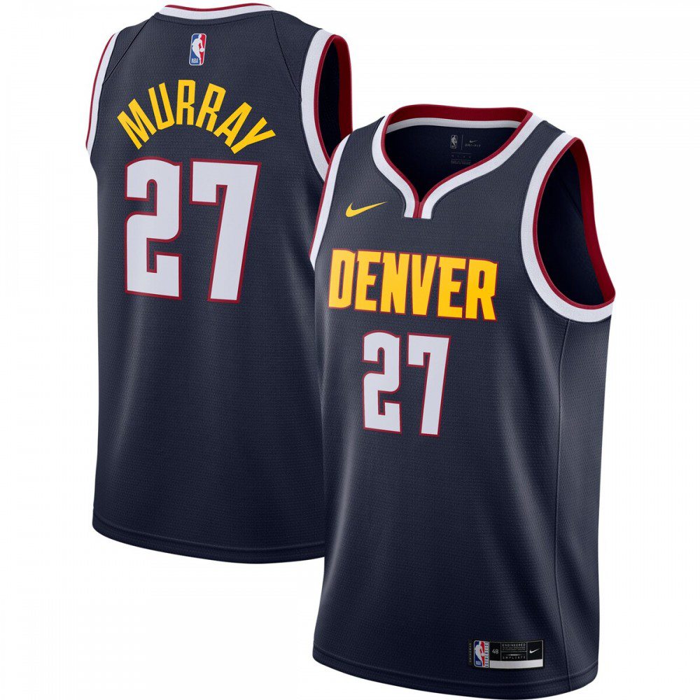 Men's Denver Nuggets Navy Icon Swingman Basketball Jersey – Jamal Murray