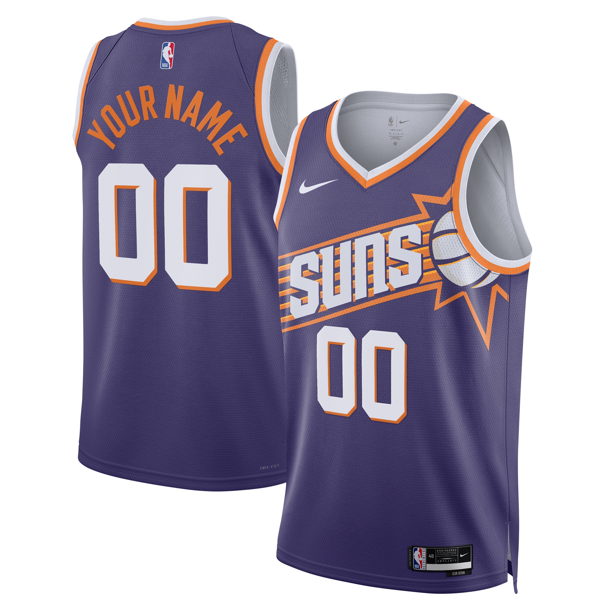 Women's Phoenix Suns Purple Custom Edition Icon Swingman Basketball Jersey