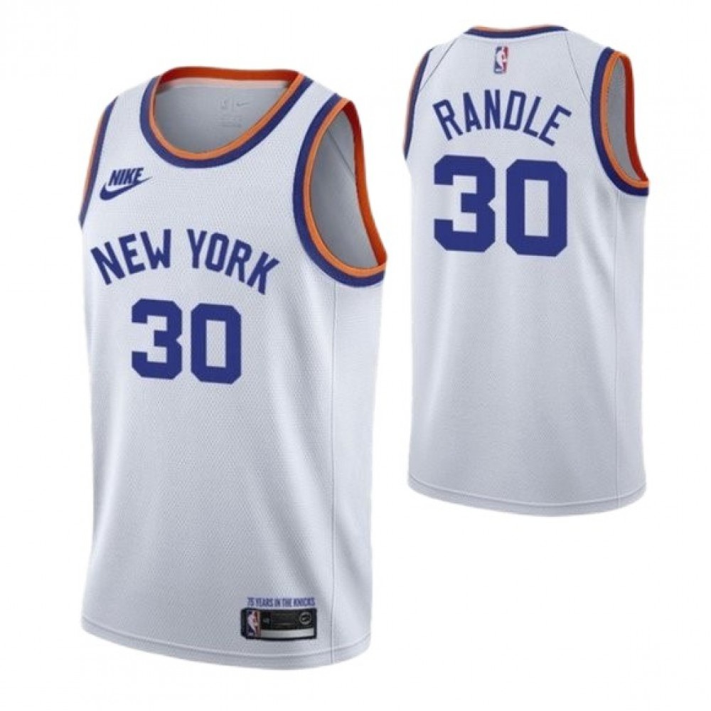 Men's New York Knicks White Edition Classic Swingman Basketball Jersey – Julius Randle
