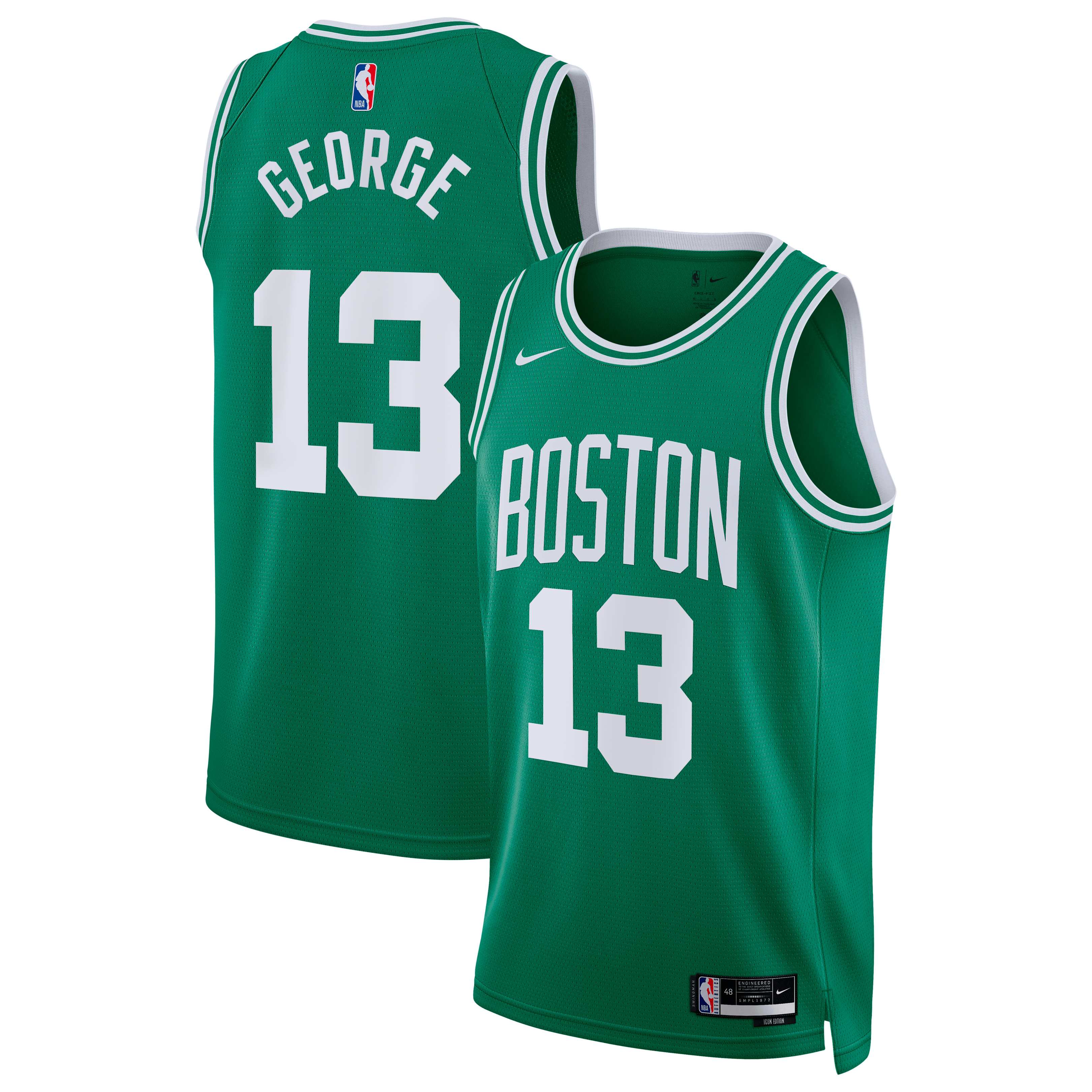 Men's Boston Celtics Kelly Edition Icon Swingman Basketball Jersey – Paul George