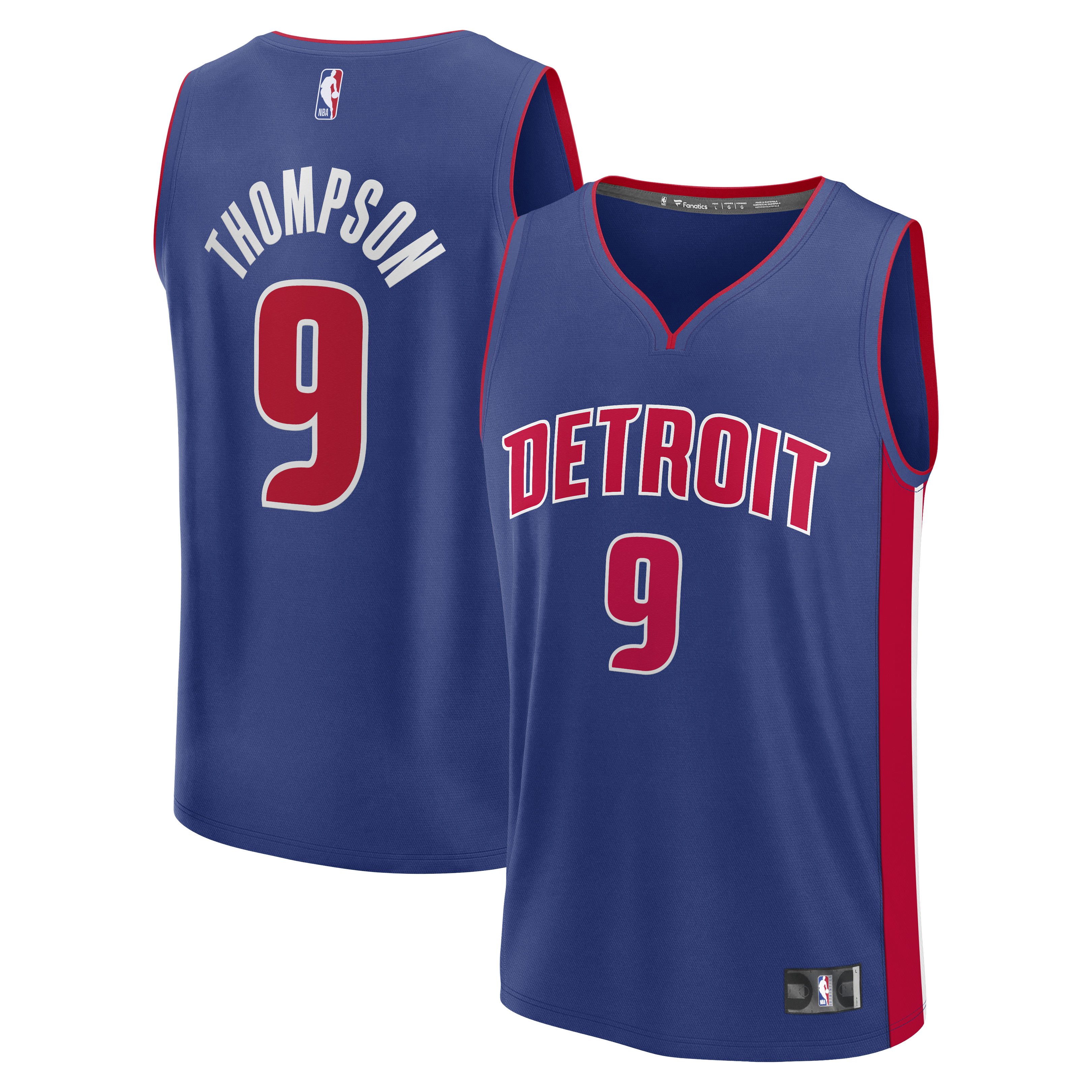 Men's Detroit Pistons Blue Fast Break Edition Icon Basketball Jersey – Ausar Thompson