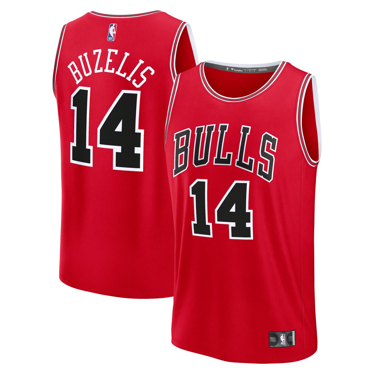 Men's Chicago Bulls Red Fast Break Edition Icon Player Basketball Jersey – Matas Buzelis